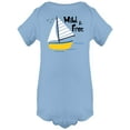 thumbnail image 1 of Wild And Free Sailing Yacht Bodysuit Infant -Image by Shutterstock,  12 Months, 1 of 4