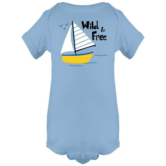 Wild And Free Sailing Yacht Bodysuit Infant -Image by Shutterstock, 12 Months