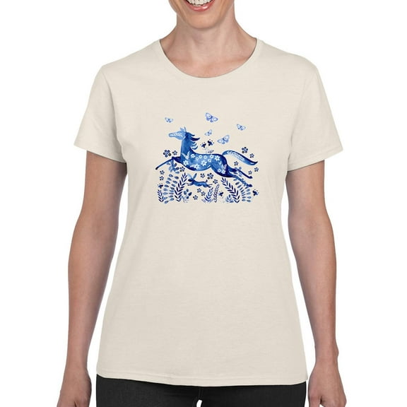 Wild And Free. T-Shirt Women -Jennifer Paxton Parker Designs, Female Medium