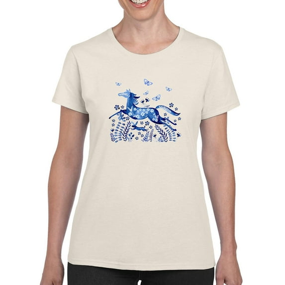 Wild And Free. T-Shirt Women -Jennifer Paxton Parker Designs, Female x-Large