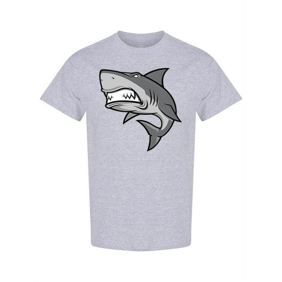 Wild Angry Shark T-Shirt Men -Image by Shutterstock, Male x-Large