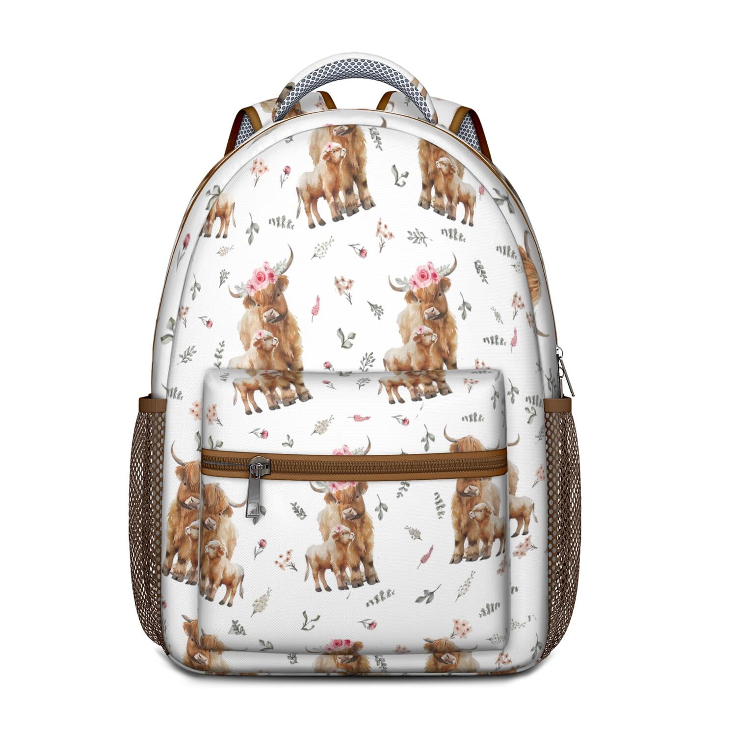 Wild Animal Design Waterproof School Backpack - Ergonomic Student Bookbag with Spinal Support, Breathable Straps & Durable Lightweight Daypack for Teens, College Students & Commuters