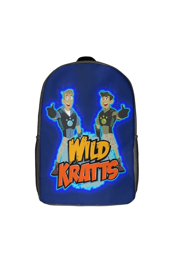 Wild Animal Kratts Laptop Backpack Comfort Backpack Casual Sports 3d Print Lightweight Rucksack Daypack - 17 Inch
