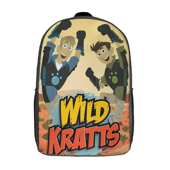 Wild Animal Kratts Laptop Backpack Comfort Backpack Casual Sports 3d Print Lightweight Rucksack Daypack - 17 Inch