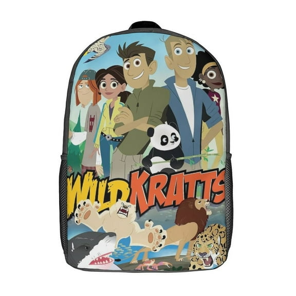 Wild Animal Kratts Laptop Backpack Comfort Backpack Casual Sports 3d Print Lightweight Rucksack Daypack - 17 Inch