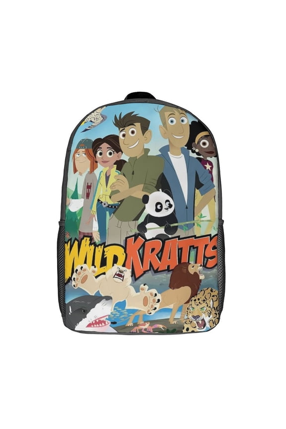 Wild Animal Kratts Laptop Backpack Comfort Backpack Casual Sports 3d Print Lightweight Rucksack Daypack - 17 Inch