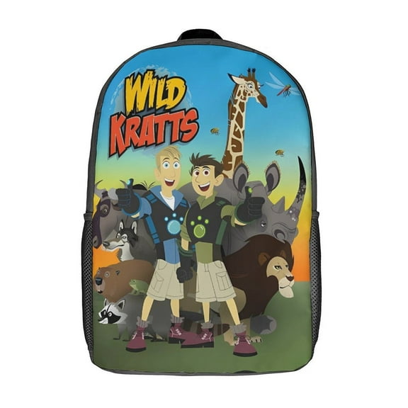 Wild Animal Kratts Laptop Backpack Comfort Backpack Casual Sports 3d Print Lightweight Rucksack Daypack - 17 Inch