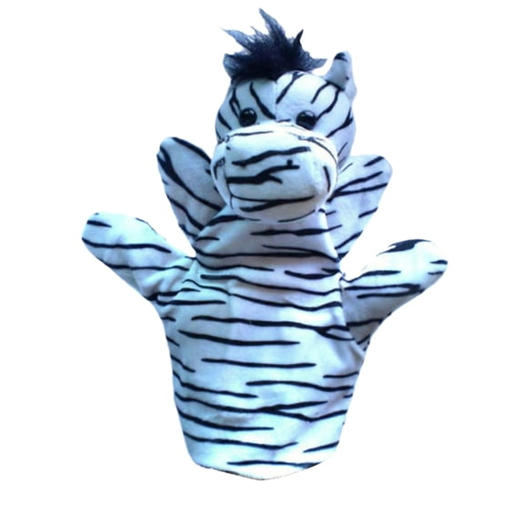 Wild Animal Plush Hand Puppets Soft Plush Interactive Puppets for Imaginative Play Storytelling and Party Activities Assorted Designs One Pack