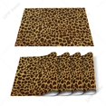 thumbnail image 1 of Wild Animald Leopard Pattern Table Mat Kitchen Decoration Placemat Table Napkin For Wedding Dining Accessories Table Mat, 1 of 5