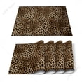 thumbnail image 1 of Wild Animald Leopard Pattern Table Mat Kitchen ration Placemat Table Napkin For Wedding Dining Accessories Table Mat, 1 of 7