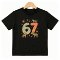 thumbnail image 1 of Wild Animals 67 Boys Graphic Tee, Cute Cheetah Tiger Safari 100% Cotton Kids Short Sleeve T-Shirt, 1 of 5