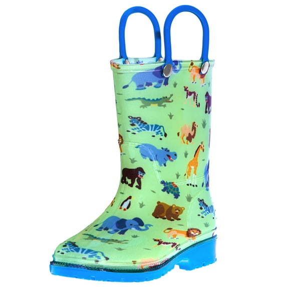 Wild Animals Rain Boots, size 2