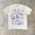 Wild Animals Unisex T-Shirt, Retro Animal Drawing Style, Bear, Owl ...