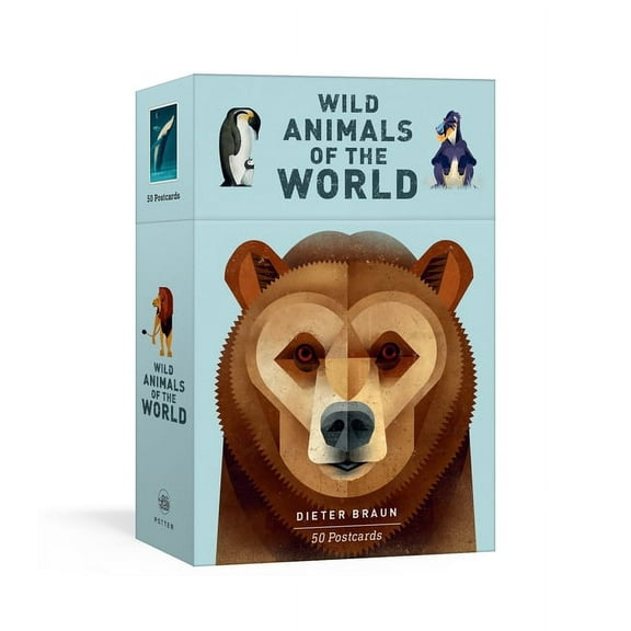 Wild Animals of the World: 50 Postcards (Cards)