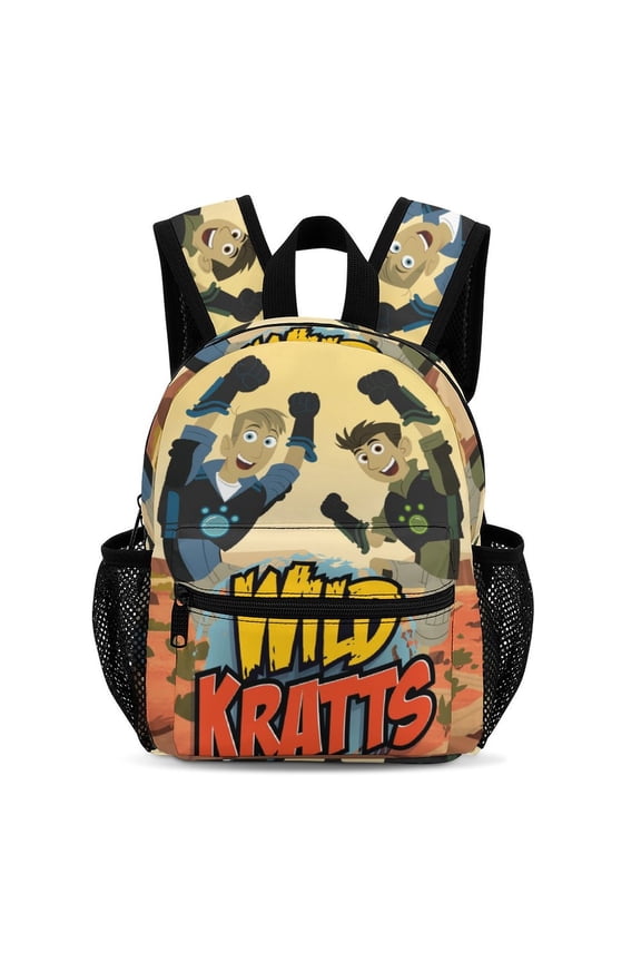Wild Anime Kratts Backpacks 13inch Bookbag Casual Daypack Backpacks for Travel Camping Hiking