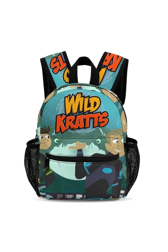 Wild Anime Kratts Backpacks 13inch Bookbag Casual Daypack Backpacks for Travel Camping Hiking