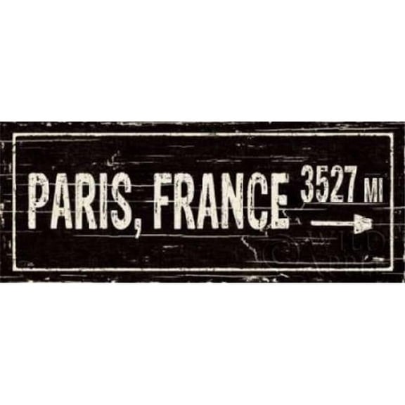 Wild Apple Graphics PDX10006SMALL Destination Signs I Poster Print by Pela Studio, 10 x 20 - Small