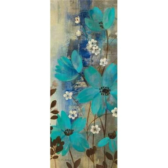 Wild Apple Graphics PDX10978SMALL Floral Symphony Crop I Poster Print by Silvia Vassileva, 10 x 20 - Small