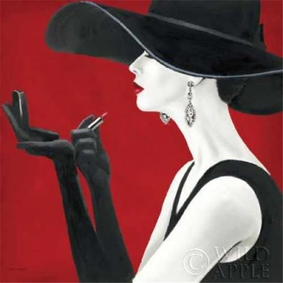 Wild Apple Graphics PDX11116LARGE Haute Chapeau Rouge II Poster Print by Marco Fabiano, 24 x 24 - Large