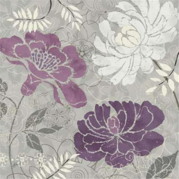 Wild Apple Graphics PDX11420LARGE Morning Tones Purple I Poster Print by Daphne Brissonnet, 24 x 24 - Large