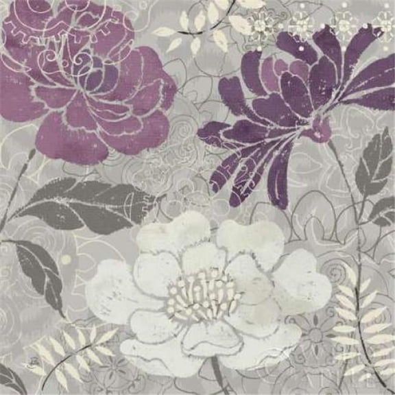 Wild Apple Graphics PDX11421LARGE Morning Tones Purple II Poster Print by Daphne Brissonnet, 24 x 24 - Large