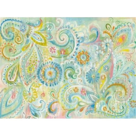 Wild Apple Graphics PDX24864LARGE Spring Dream Paisley Poster Print by Danhui Nai, 22 x 28 - Large