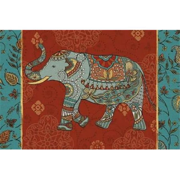 Wild Apple Graphics PDX24921LARGE Elephant Caravan Iim Poster Print by Brissonnet Daphne, 24 x 36 - Large