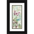 thumbnail image 1 of Wild Apple Portfolio 10x18 Black Ornate Wood Framed with Double Matting Museum Art Print Titled - Fluttering Panel I, 1 of 4