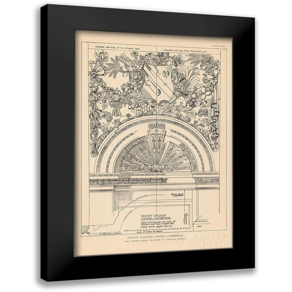 Wild Apple Portfolio 11x14 Black Modern Framed Museum Art Print Titled - English Renaissance VIII