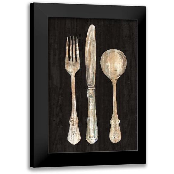 Wild Apple Portfolio 11x14 Black Modern Framed Museum Art Print Titled - Setting the Table I