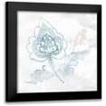thumbnail image 1 of Wild Apple Portfolio 12x12 Black Modern Framed Museum Art Print Titled - Eastern Boho II Teal, 1 of 5