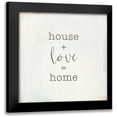 thumbnail image 1 of Wild Apple Portfolio 12x12 Black Modern Framed Museum Art Print Titled - Home Sweet Home IV Script, 1 of 5