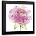 thumbnail image 1 of Wild Apple Portfolio 12x12 Black Modern Framed Museum Art Print Titled - Water Flower II, 1 of 5