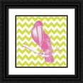 thumbnail image 1 of Wild Apple Portfolio 12x12 Black Ornate Wood Framed with Double Matting Museum Art Print Titled - Bright Menagerie Toucan, 1 of 4