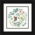 thumbnail image 1 of Wild Apple Portfolio 12x12 Black Ornate Wood Framed with Double Matting Museum Art Print Titled - Victorian Garden Bright II, 1 of 4