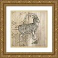 thumbnail image 1 of Wild Apple Portfolio 12x12 Gold Ornate Wood Framed with Double Matting Museum Art Print Titled - Natural History Lodge VII, 1 of 4