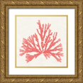 thumbnail image 1 of Wild Apple Portfolio 12x12 Gold Ornate Wood Framed with Double Matting Museum Art Print Titled - Pacific Sea Mosses IV Coral, 1 of 4