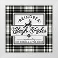 thumbnail image 1 of Wild Apple Portfolio 12x12 White Modern Wood Framed Museum Art Print Titled - Plaid Holidays III, 1 of 4