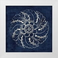 thumbnail image 1 of Wild Apple Portfolio 12x12 White Modern Wood Framed Museum Art Print Titled - Rosette IV Indigo, 1 of 4