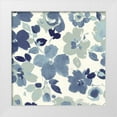 thumbnail image 1 of Wild Apple Portfolio 12x12 White Modern Wood Framed Museum Art Print Titled - Soft Blue Florals III, 1 of 4