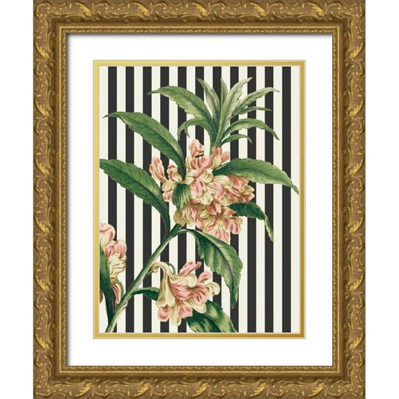 Wild Apple Portfolio 12x14 Gold Ornate Wood Framed with Double Matting Museum Art Print Titled - Herbal Botanical XXVI Bold
