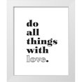 thumbnail image 1 of Wild Apple Portfolio 12x14 White Modern Wood Framed Museum Art Print Titled - Bold Type I, 1 of 4