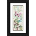 thumbnail image 1 of Wild Apple Portfolio 12x24 Black Ornate Wood Framed with Double Matting Museum Art Print Titled - Fluttering Panel I, 1 of 4