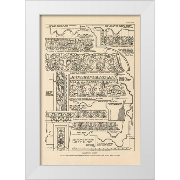 Wild Apple Portfolio 13x18 White Modern Wood Framed Museum Art Print Titled - English Renaissance XII