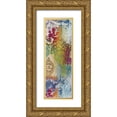 thumbnail image 1 of Wild Apple Portfolio 13x32 Gold Ornate Wood Framed with Double Matting Museum Art Print Titled - Persian Nights Panel II, 1 of 4