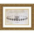 thumbnail image 1 of Wild Apple Portfolio 14x11 Gold Ornate Wood Framed with Double Matting Museum Art Print Titled - Geography of the Heavens II, 1 of 4