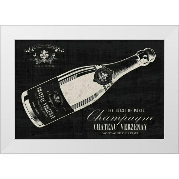 Wild Apple Portfolio 14x11 White Modern Wood Framed Museum Art Print Titled - The Toast of Paris