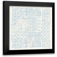 thumbnail image 1 of Wild Apple Portfolio 15x15 Black Modern Framed Museum Art Print Titled - Garden Gate Light Blue, 1 of 5