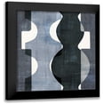 thumbnail image 1 of Wild Apple Portfolio 15x15 Black Modern Framed Museum Art Print Titled - Geometric Deco II BW, 1 of 5