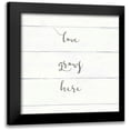 thumbnail image 1 of Wild Apple Portfolio 15x15 Black Modern Framed Museum Art Print Titled - Home Sweet Home III Shiplap, 1 of 5